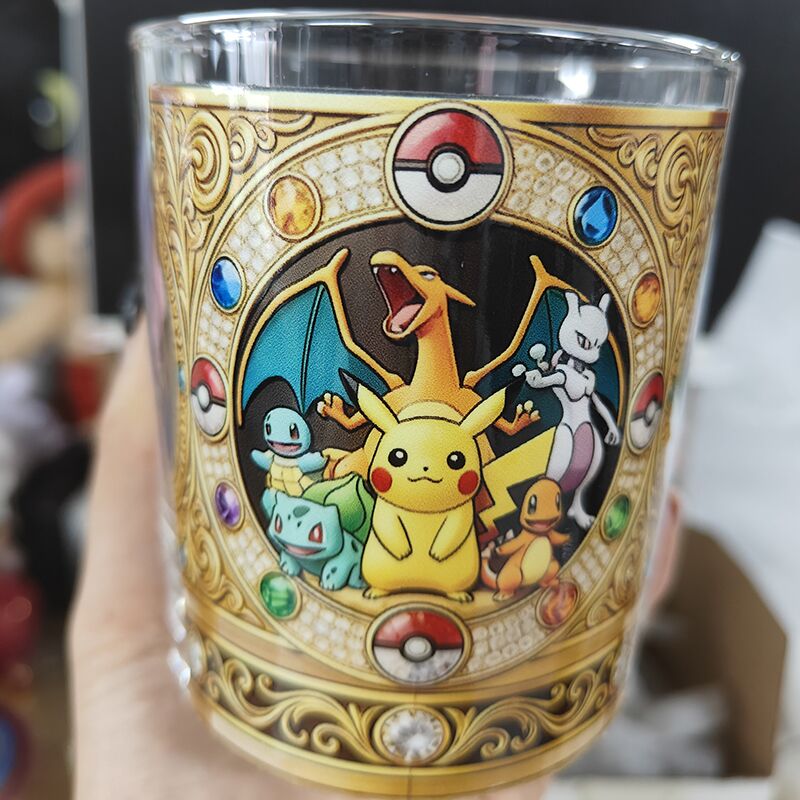 Home Bar Set - PokéMon 30th Anniversary Embossed Whiskey Glass