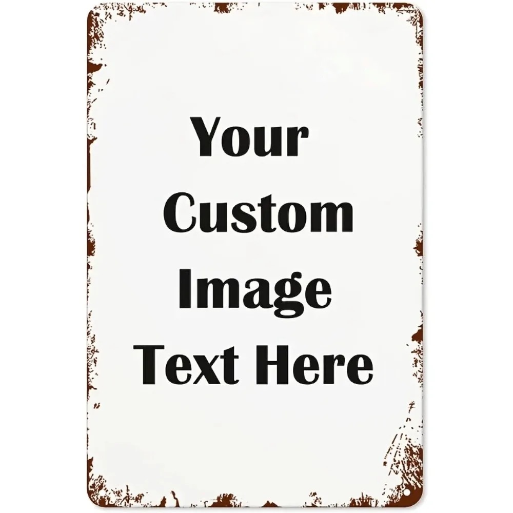 Home Bar Signs - 1pc 2D Flat Waterproof Rustic Custom