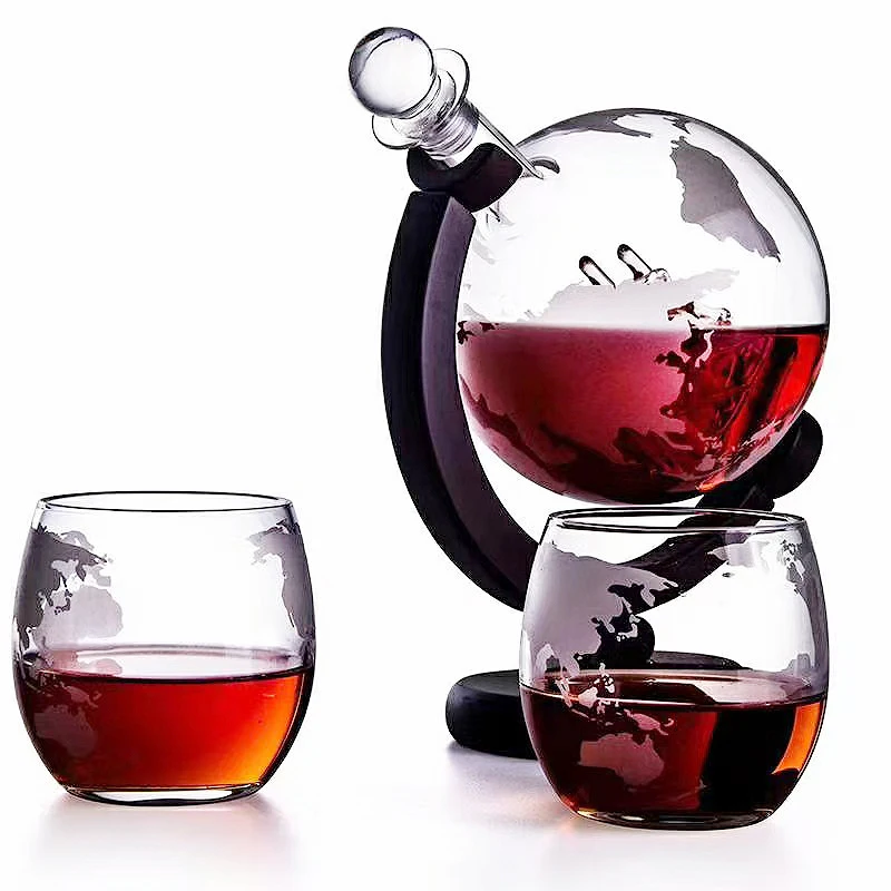 Decanter Globe Set - Whisky Kính Bộ Quả Cầu Pha