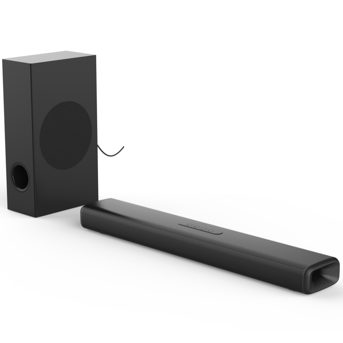 Home Bar And Theater - 100W TV Sound Bar with Subwoofer