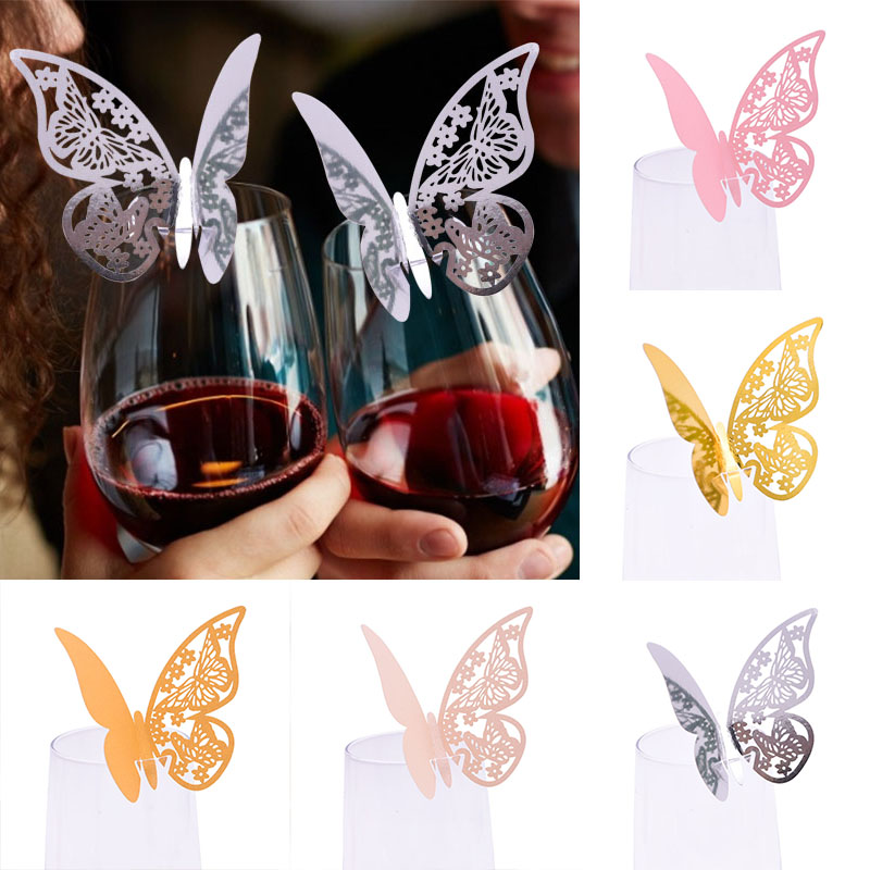 Cocktail Recipe Book - 20pcs/10pcs Shiny Champagne Gold Silver Pink