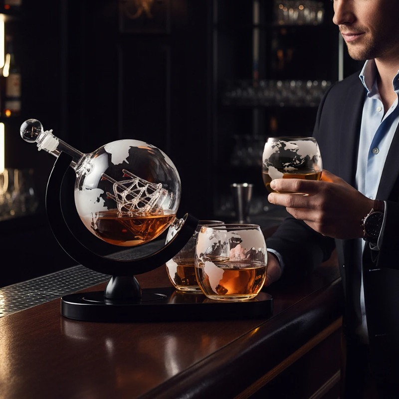 Creative Globe Decanter Set wi - đánh giá và giá Decanter Globe Set