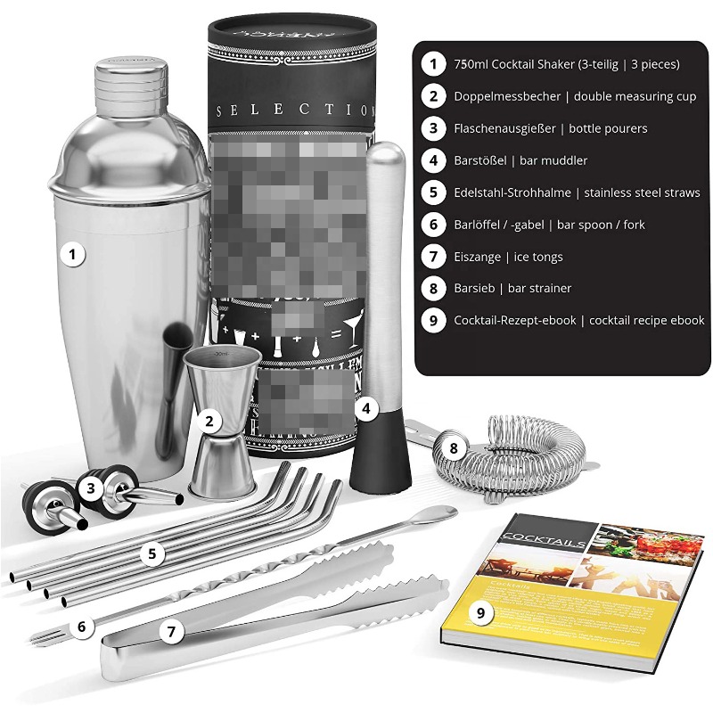 Basic  Bar Mixing Supply Kit,  - đánh giá và giá Bar Spoon Twisted