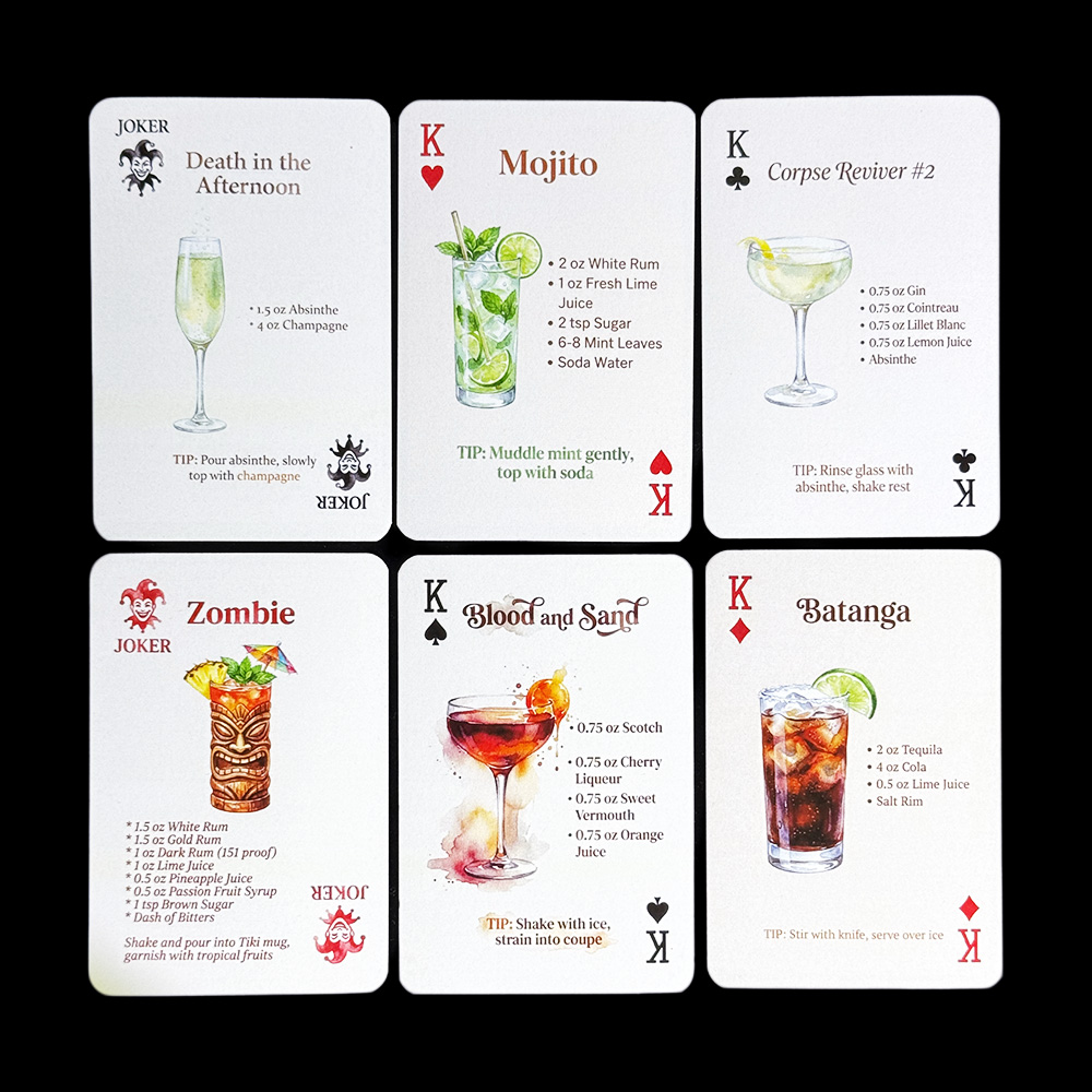 54pcs Cocktail Recipes Playing - đánh giá và giá Cocktail Recipe Book