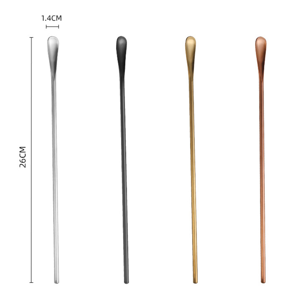 2Pcs Stainless Steel Cocktail  - đánh giá và giá Bar Spoon Twisted