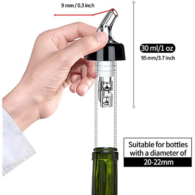 Automatic Measured Bottle Pour - đánh giá và giá Home Bar Set