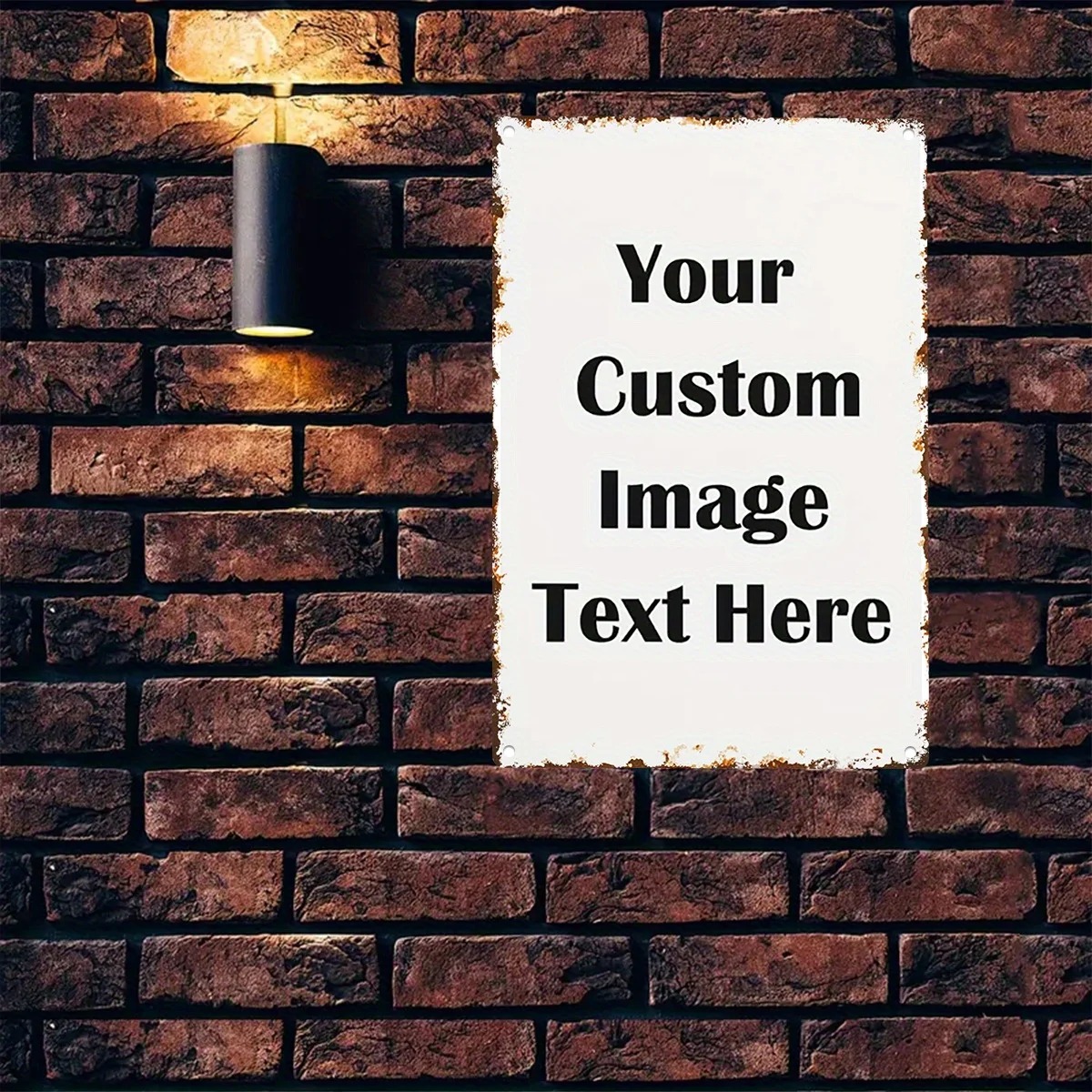 Custom Photo & Text Tin Sign - - đánh giá và giá Home Bar Signs