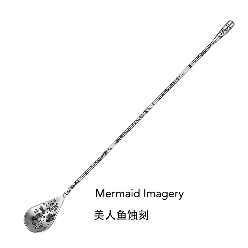 30Cm/40Cm/50Cm Giọt Nước Cockt - đánh giá và giá Bar Spoon Twisted