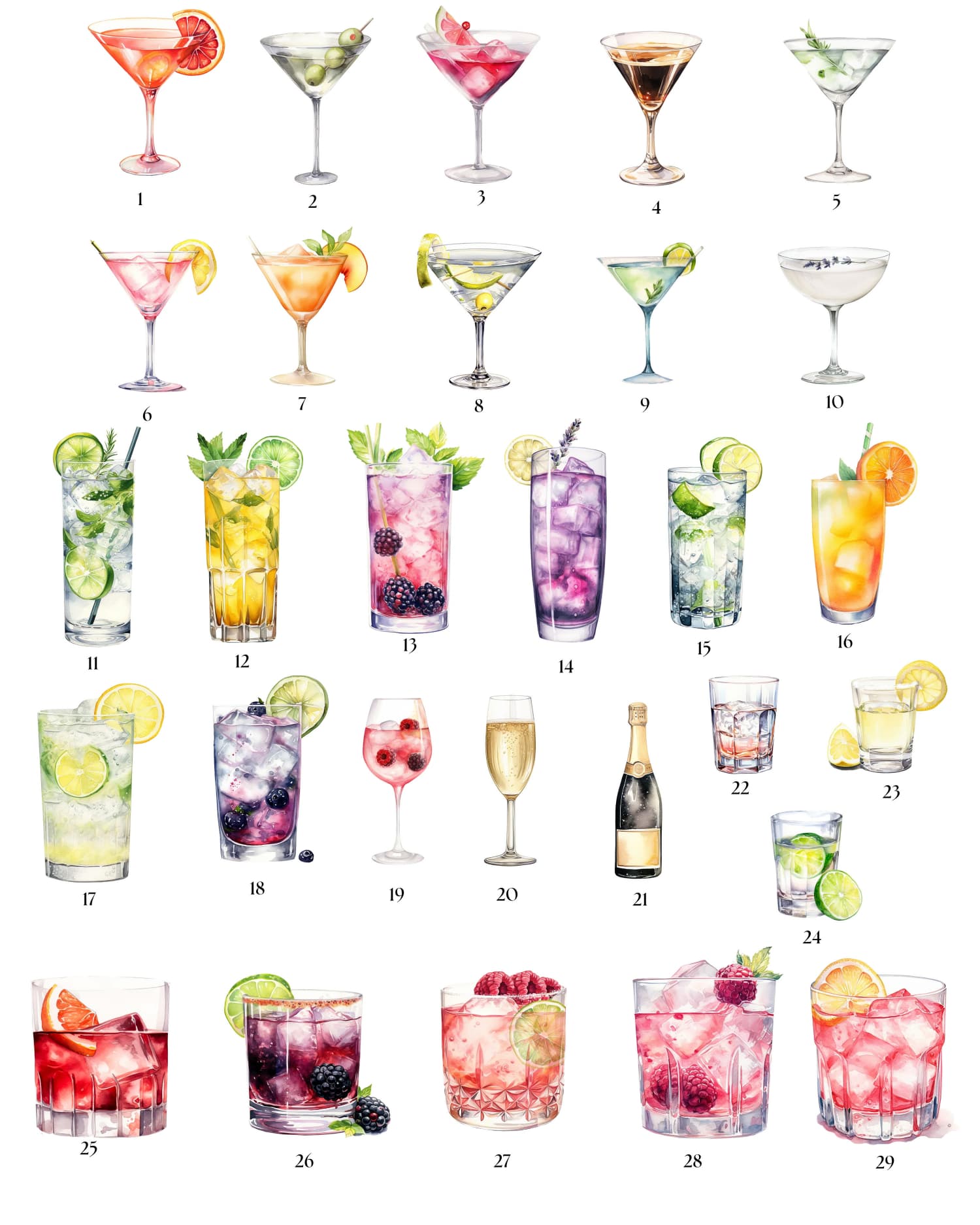 Signature drinks sign | signat - đánh giá và giá Cocktail Recipe Book