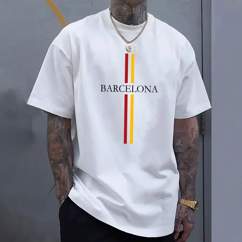Barcelona Men's Cotton T-shirt - đánh giá và giá Home Barcelona