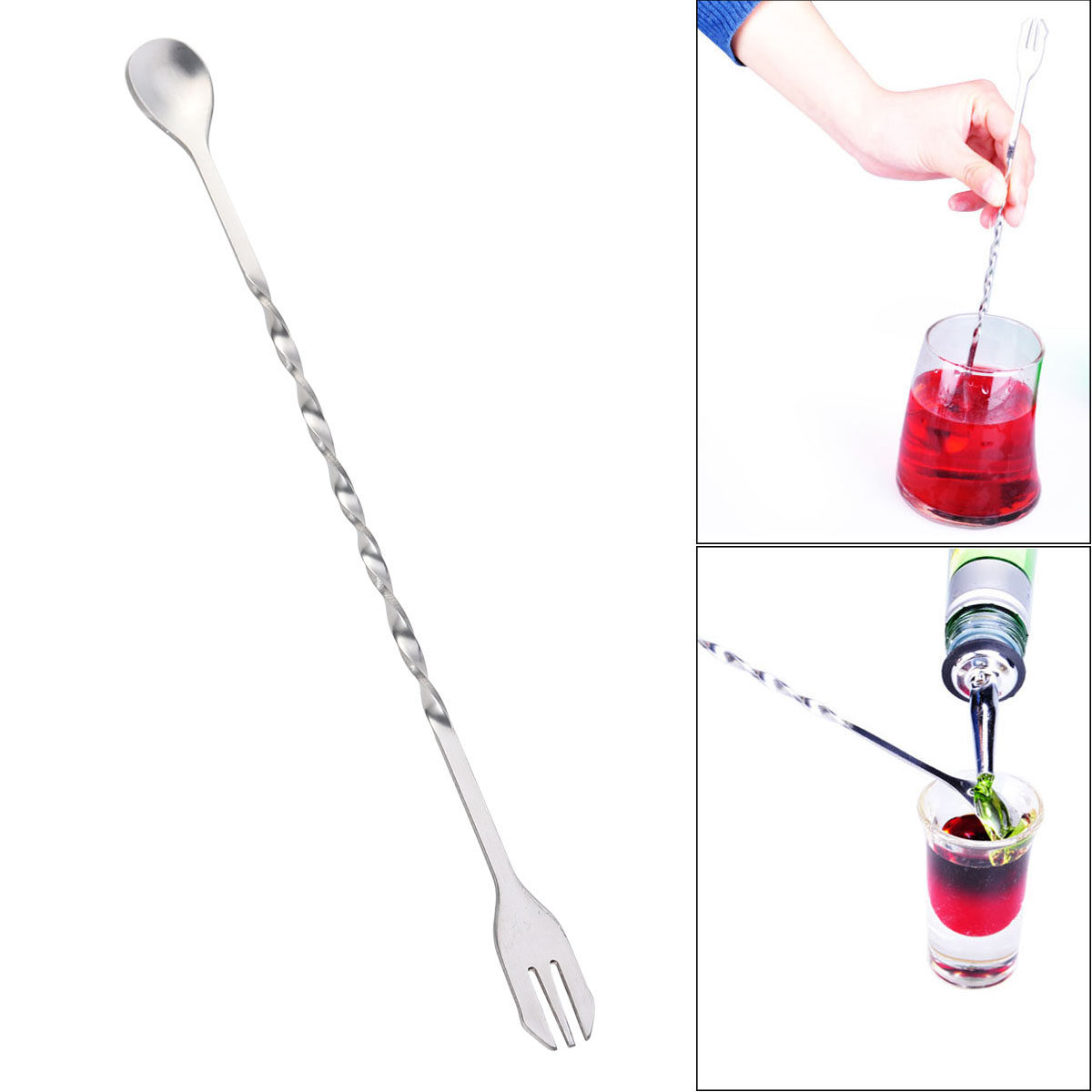 304 Stainless Steel Cocktail T - đánh giá và giá Bar Spoon Twisted