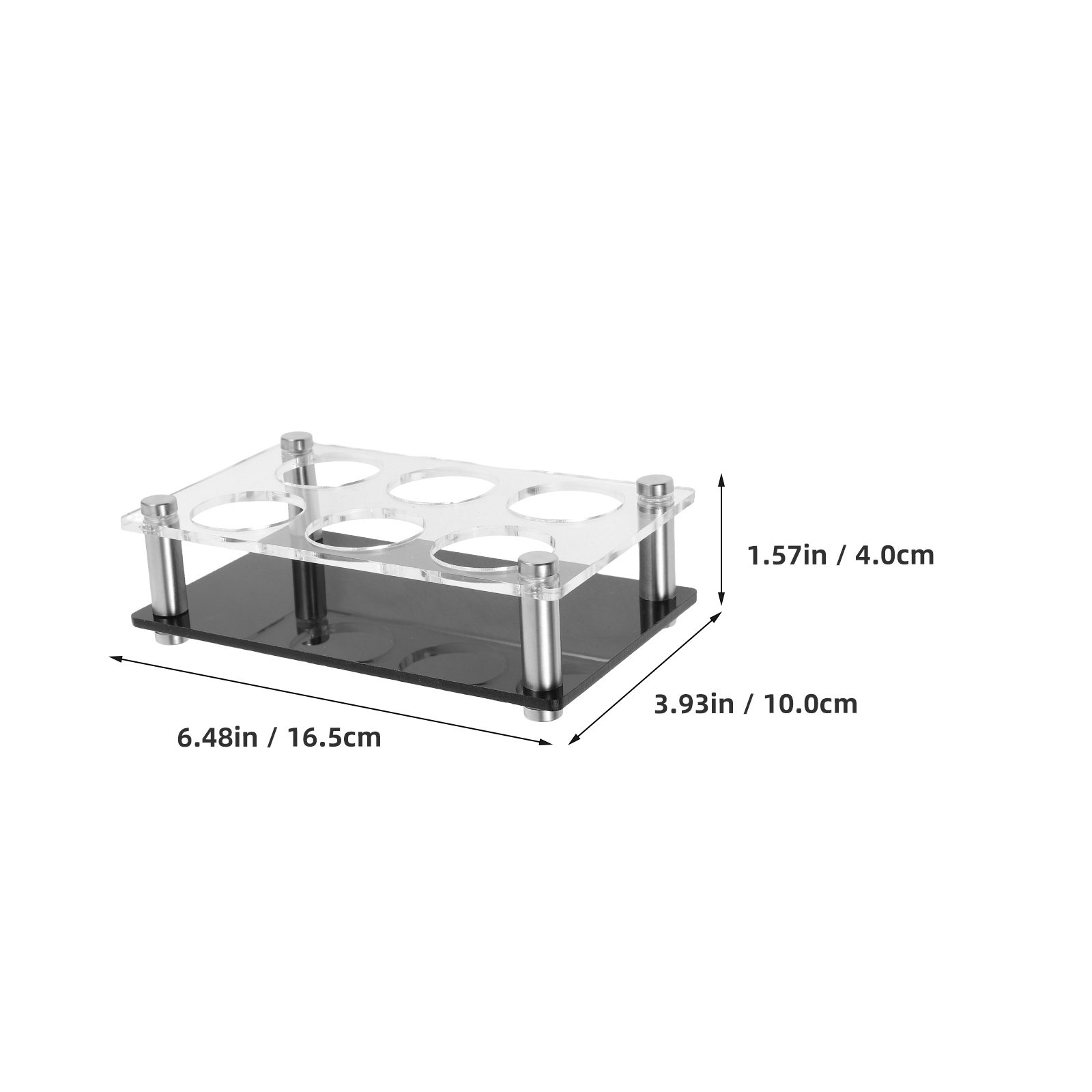 Shot Glass Holder 6 Holes Clea - đánh giá và giá Home Bar Stand