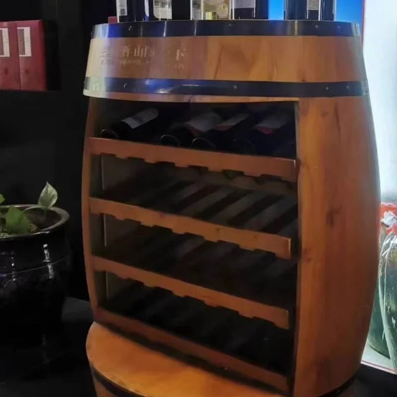 Solid Wood Wine Rack Oak Barre - đánh giá và giá Home Bar Shelves