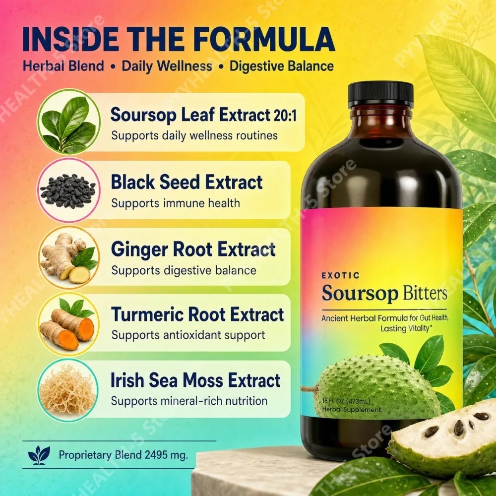 Herbal Soursop Bitters Liquid  - đánh giá và giá Bitters Bottle Set