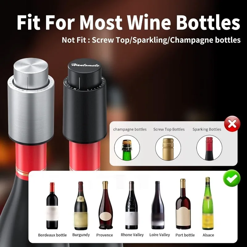 Wine Bottle Stoppers Vacuum Wi - đánh giá và giá Wine Preservation Pump