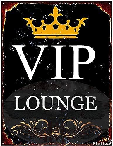Metal tin Sign Decor VIP Loung - đánh giá và giá Home Bar Lounge