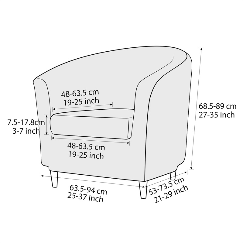 Solid Color Club Armchair Cove - đánh giá và giá Home Bar Lounge