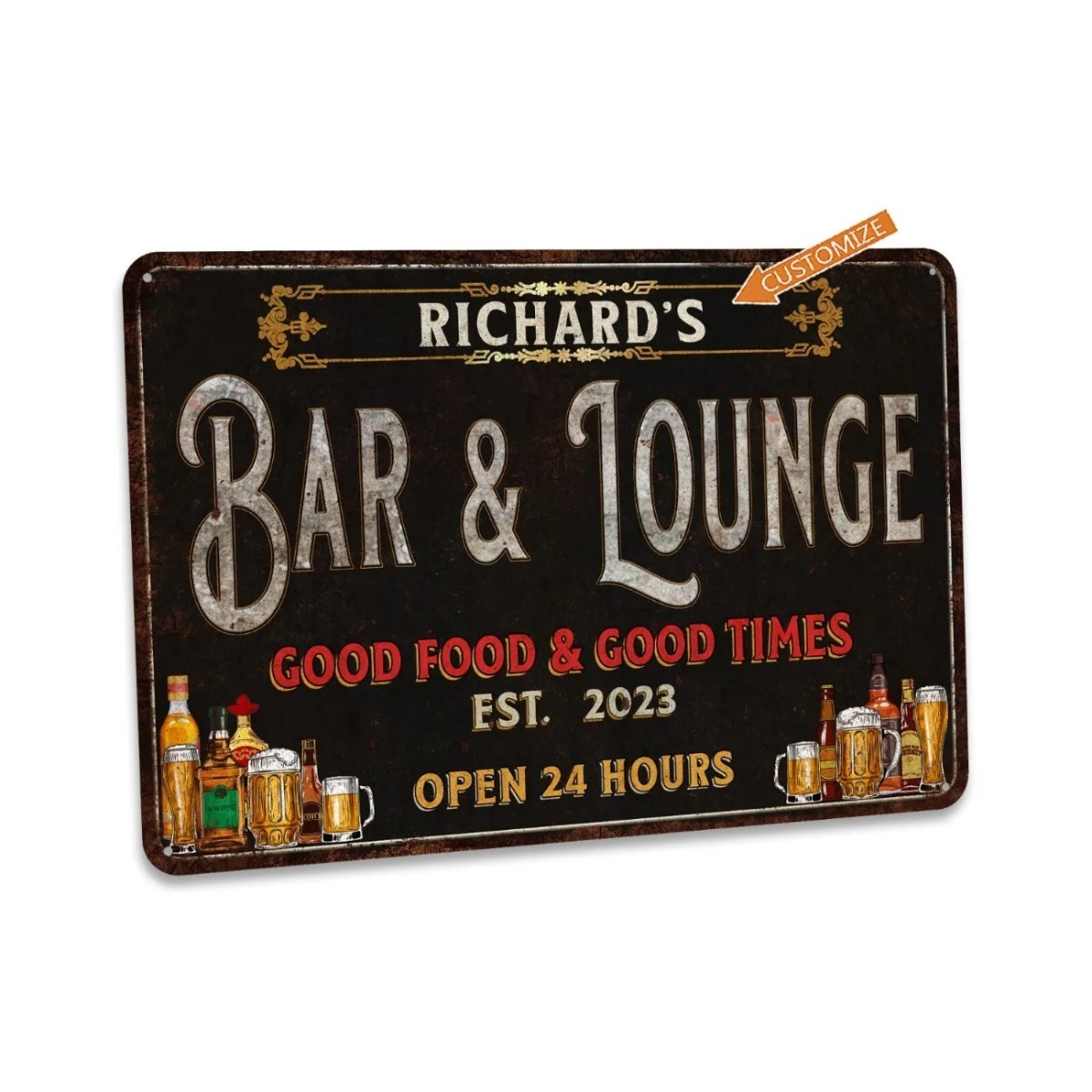 Custom Bar & Lounge Sign Bar a - đánh giá và giá Home Bar Signs