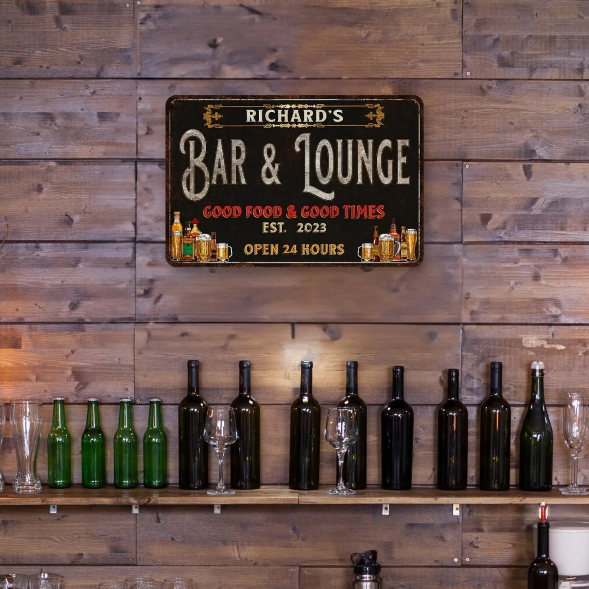 Custom Bar & Lounge Sign Bar a - đánh giá và giá Home Bar Signs