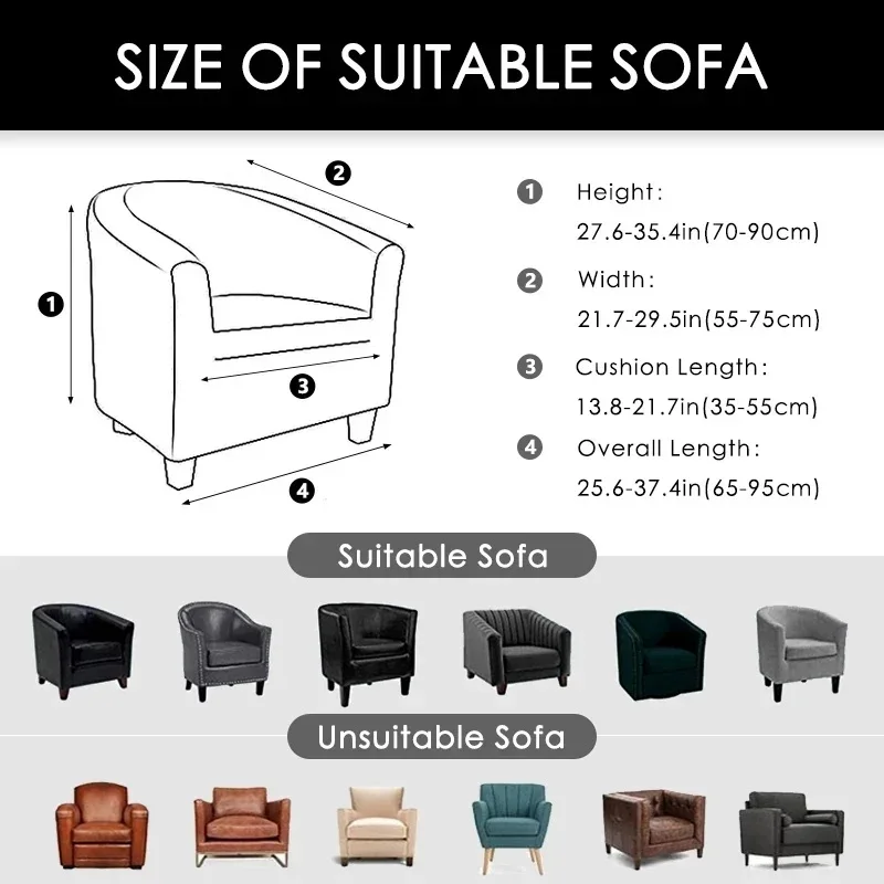 Elastic Club Chair Cover Jacqu - đánh giá và giá Home Bar Seating