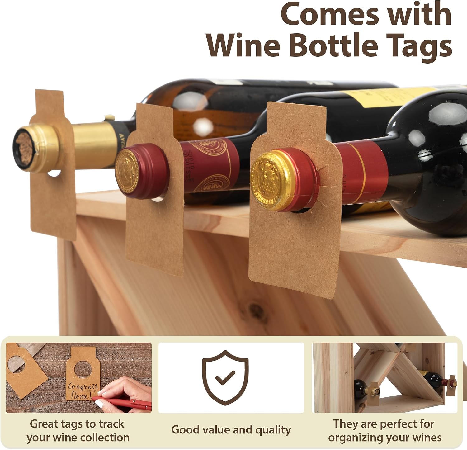 96 Bottle Wine Rack Countertop - đánh giá và giá Home Bar Shelves