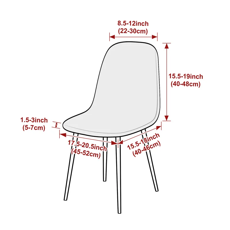 1PC Jacqaurd Shell Chair Cover - đánh giá và giá Home Bar Lounge